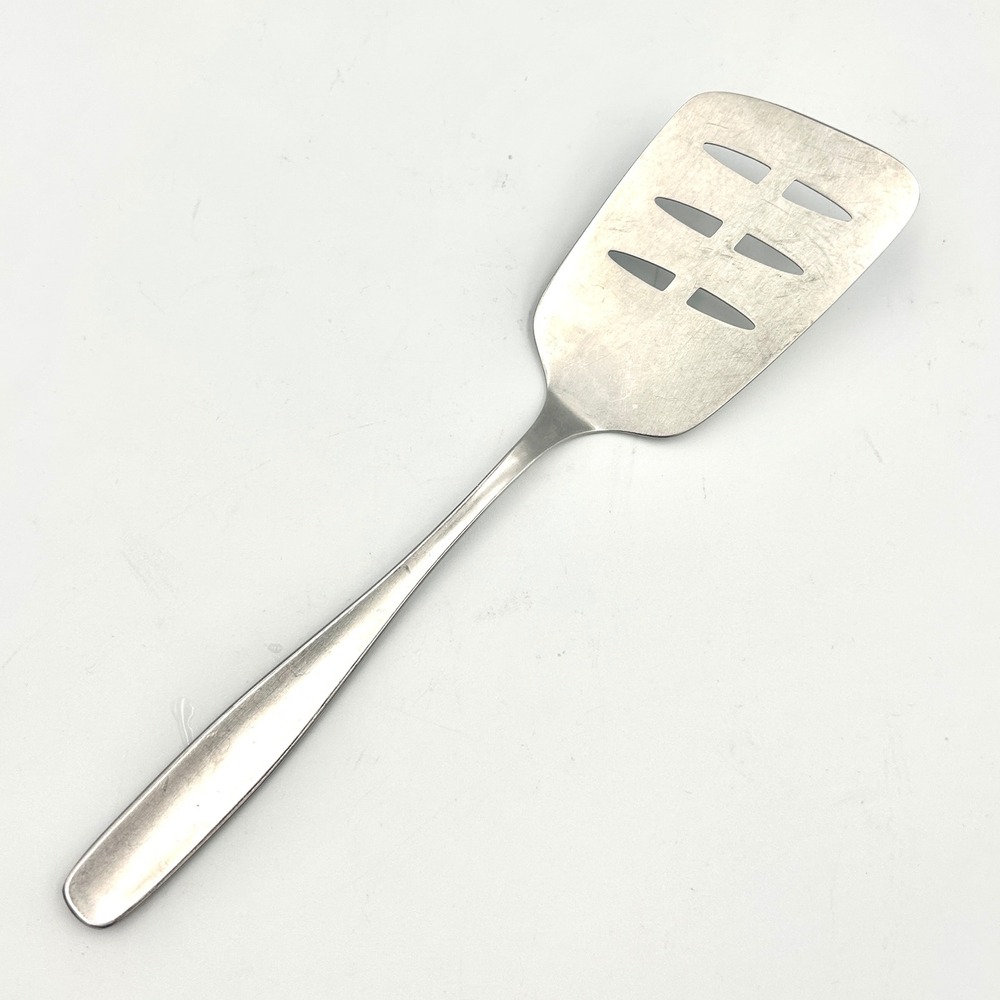 VTG WMF Cromargan Germany Slotted Spatula Turner Silver Stainless Steel MCM 10in